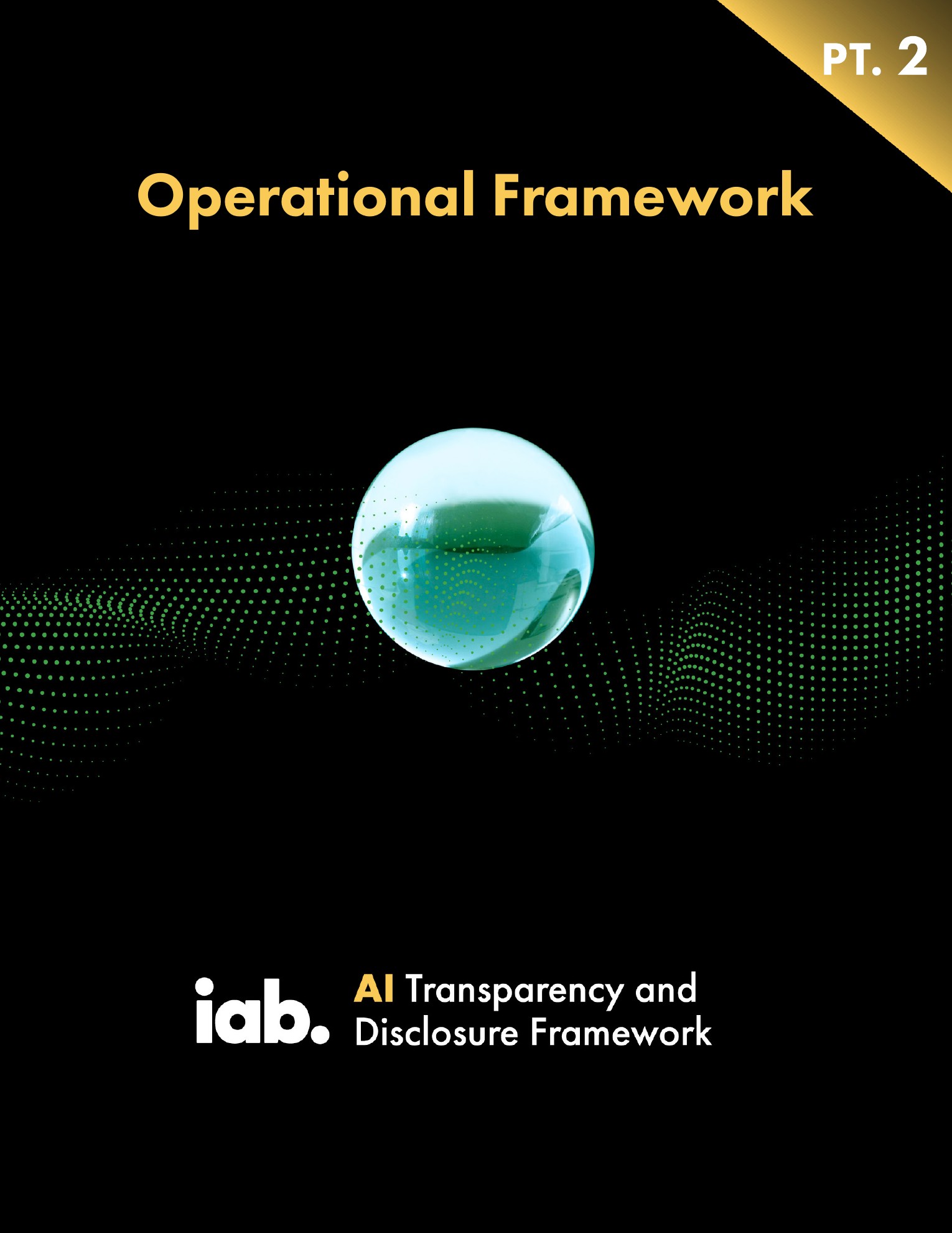 IAB diagram separating the awareness layer from the machine-readable provenance layer