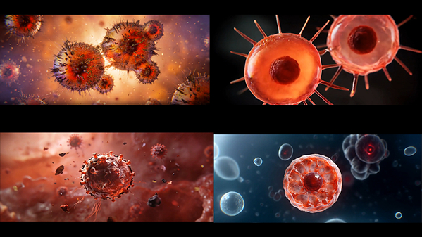 NadouPro production image showing a stylised cell mutation sequence for None Shall Escape
