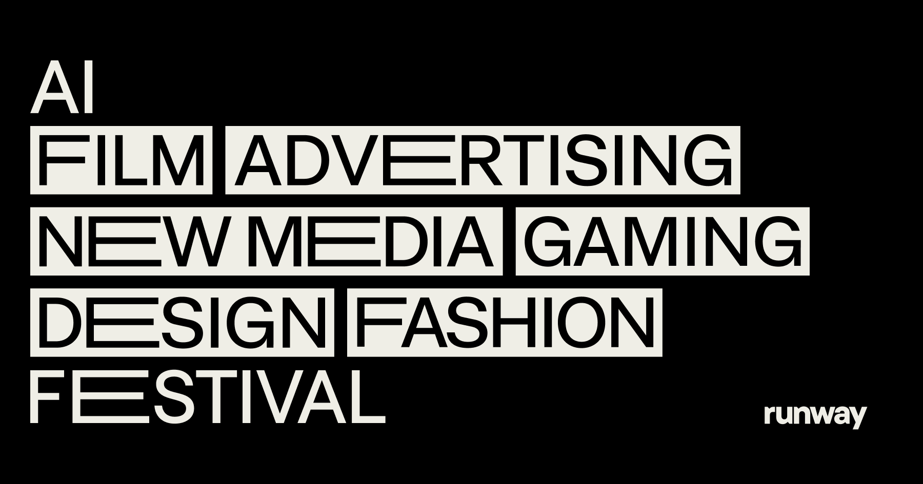 Runway AI Festival 2026 official artwork