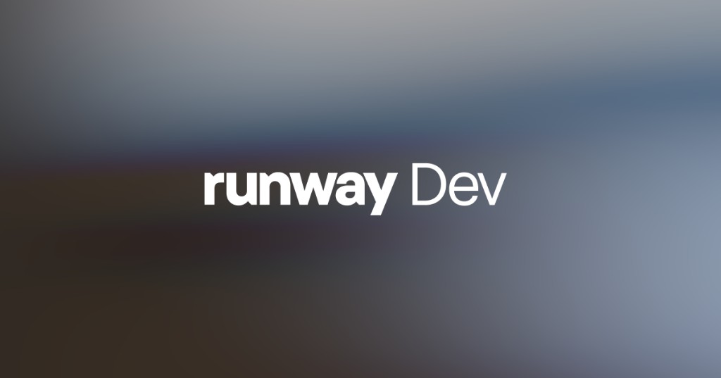 Runway Dev artwork representing the API used to deliver generated video into production systems