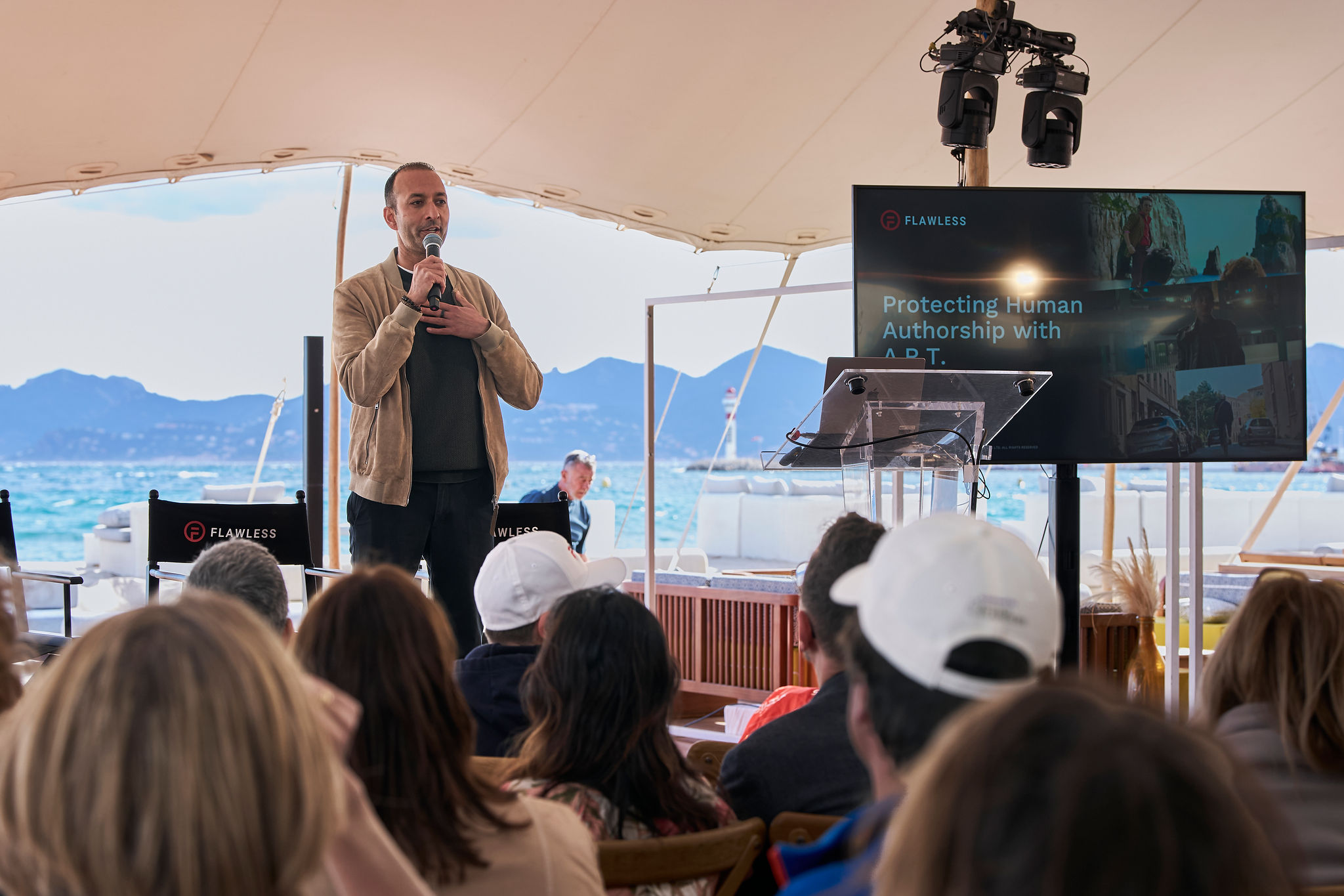 Flawless presentation at Cannes about protecting human authorship with A.R.T.