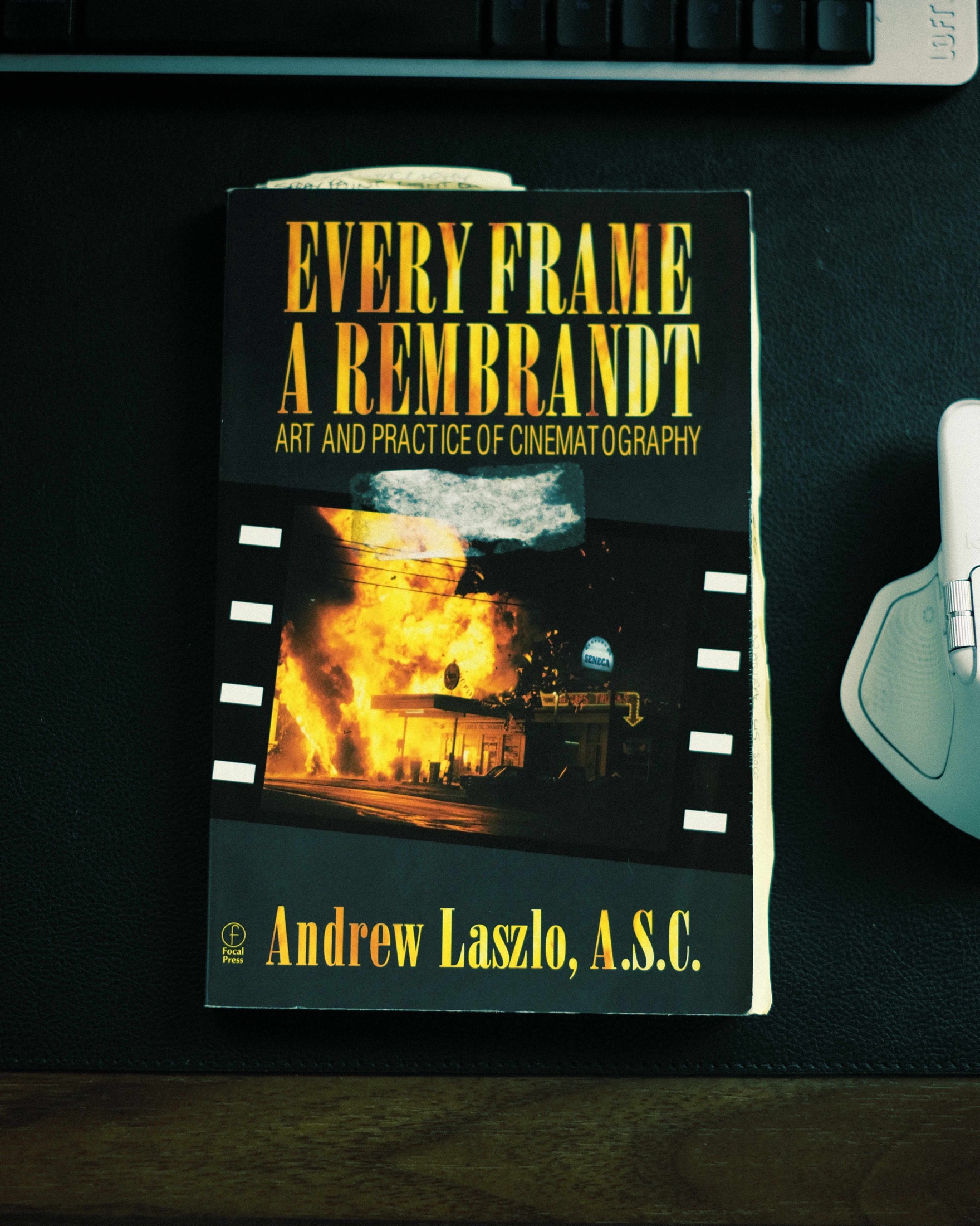Every Frame a Rembrandt by Andrew Laszlo photographed on a filmmaker's desk