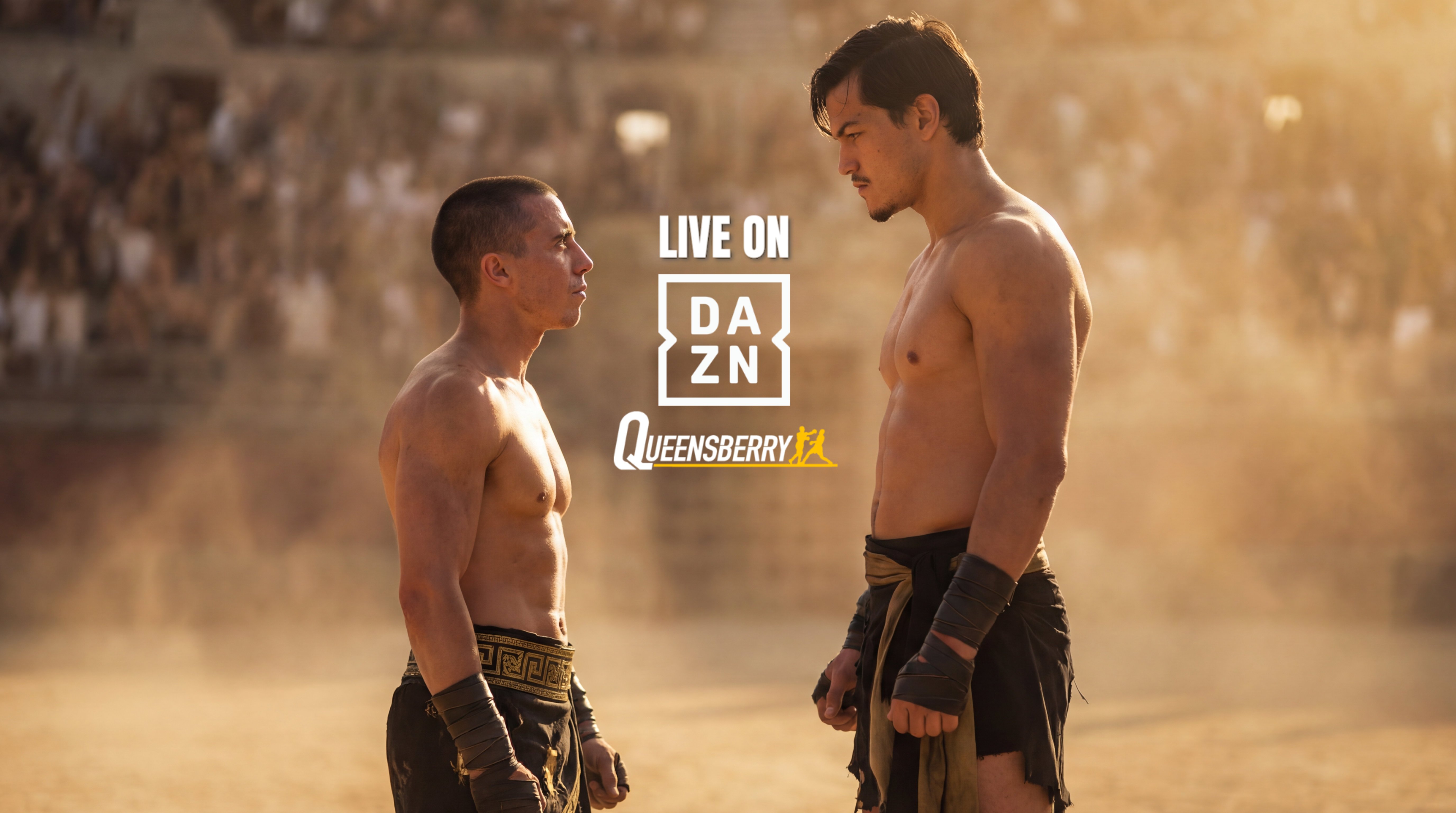 Queensberry Promotions boxing campaign still from the DAZN commercial sprint