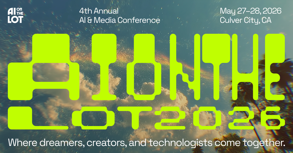 AI on the Lot 2026 event artwork for the film and media AI industry