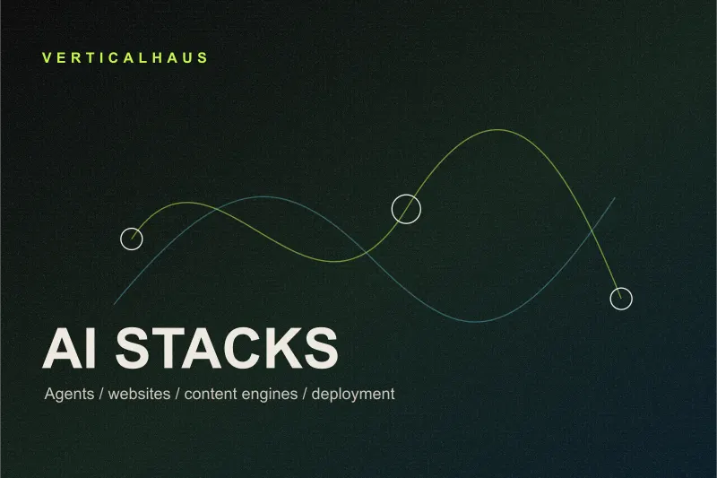 Vertical Haus AI systems poster with connected systems lines