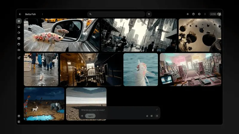 Google Flow official planning slide showing cinematic prompt and production preparation