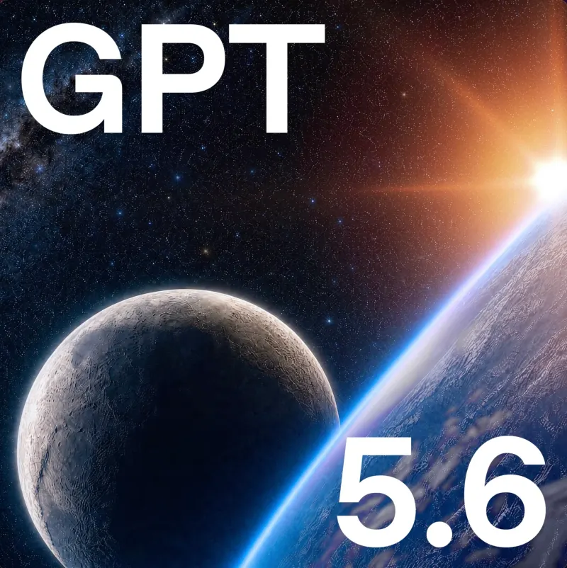 Official abstract artwork announcing the GPT-5.6 model family