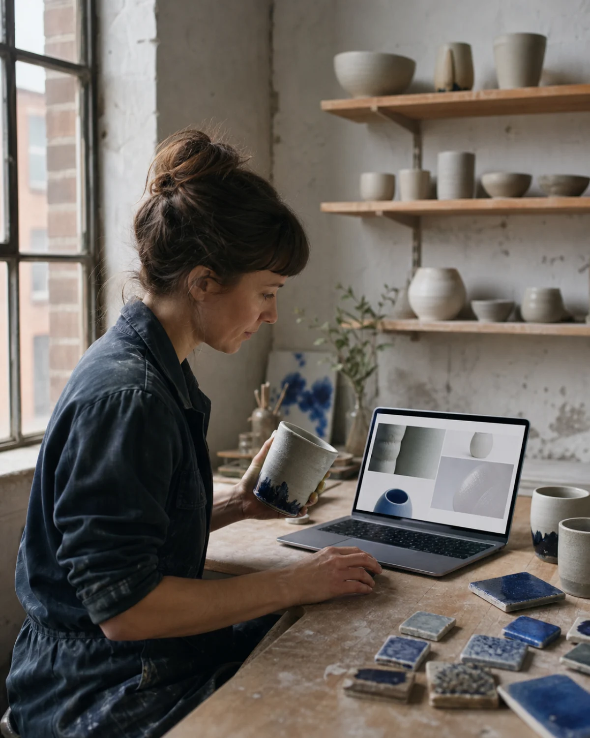North Form ceramic artist reviewing the collection website