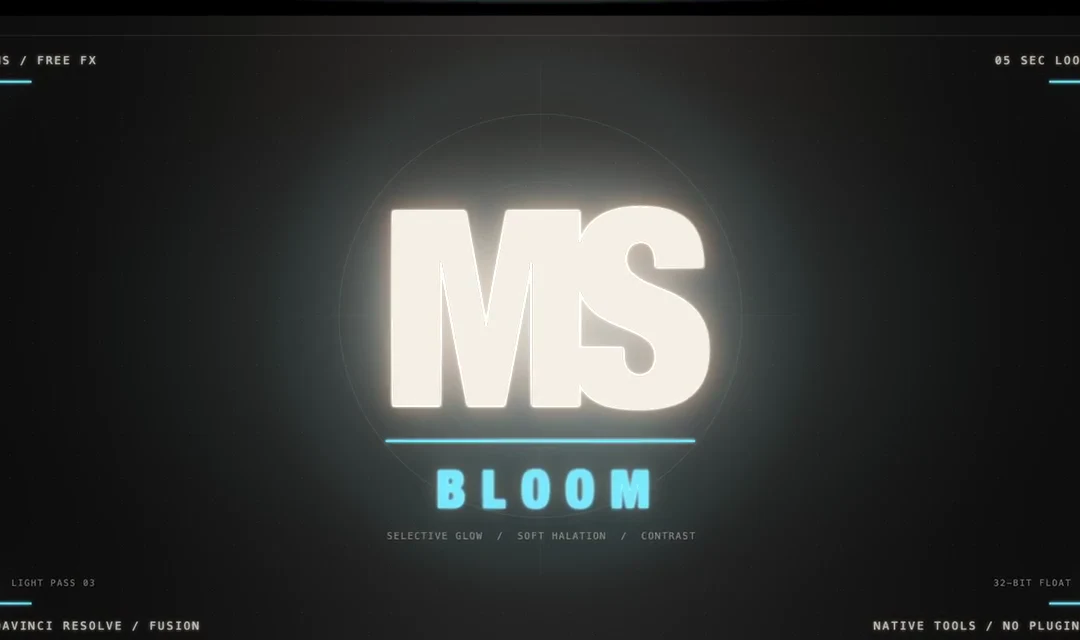 MS Optical Bloom effect spreading a bright highlight into a soft cinematic halo
